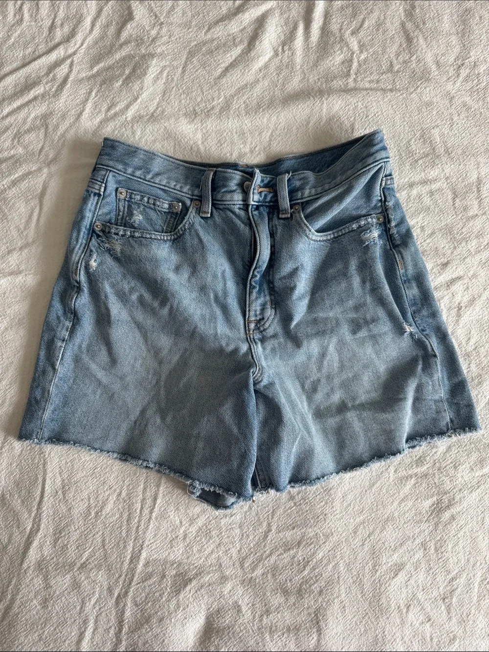 J. Crew Light Blue Denim High-Rise Jean Shorts